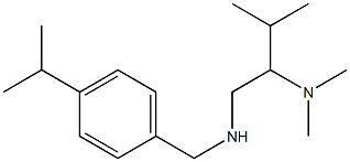 [2-(dimethylamino)-3-methylbutyl]({[4-(propan-2-yl)phenyl]methyl})amine Struktur