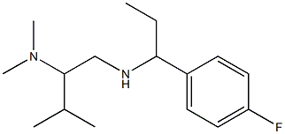 [2-(dimethylamino)-3-methylbutyl][1-(4-fluorophenyl)propyl]amine Struktur