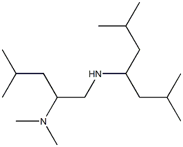 [2-(dimethylamino)-4-methylpentyl](2,6-dimethylheptan-4-yl)amine Struktur