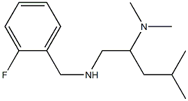 [2-(dimethylamino)-4-methylpentyl][(2-fluorophenyl)methyl]amine Struktur