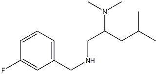 [2-(dimethylamino)-4-methylpentyl][(3-fluorophenyl)methyl]amine Struktur