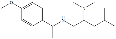 [2-(dimethylamino)-4-methylpentyl][1-(4-methoxyphenyl)ethyl]amine Struktur