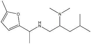 [2-(dimethylamino)-4-methylpentyl][1-(5-methylfuran-2-yl)ethyl]amine Struktur