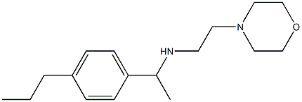 [2-(morpholin-4-yl)ethyl][1-(4-propylphenyl)ethyl]amine Struktur