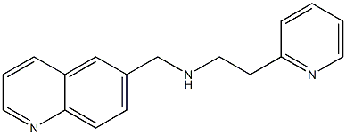 [2-(pyridin-2-yl)ethyl](quinolin-6-ylmethyl)amine Struktur