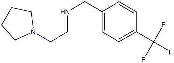 [2-(pyrrolidin-1-yl)ethyl]({[4-(trifluoromethyl)phenyl]methyl})amine Struktur