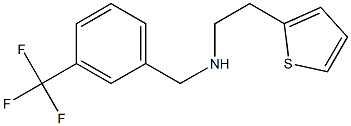 [2-(thiophen-2-yl)ethyl]({[3-(trifluoromethyl)phenyl]methyl})amine Struktur