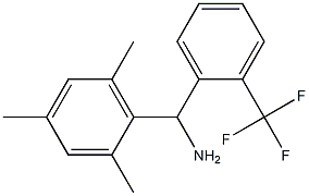 [2-(trifluoromethyl)phenyl](2,4,6-trimethylphenyl)methanamine Struktur