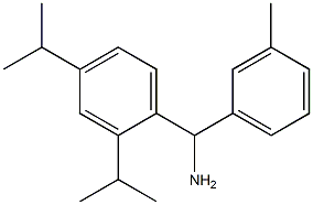 [2,4-bis(propan-2-yl)phenyl](3-methylphenyl)methanamine Struktur