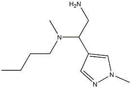 [2-amino-1-(1-methyl-1H-pyrazol-4-yl)ethyl](butyl)methylamine Struktur