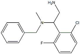 [2-amino-1-(2-chloro-6-fluorophenyl)ethyl](benzyl)methylamine Struktur