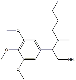 [2-amino-1-(3,4,5-trimethoxyphenyl)ethyl](butyl)methylamine Struktur