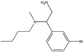 [2-amino-1-(3-bromophenyl)ethyl](butyl)methylamine Struktur