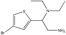 [2-amino-1-(4-bromothiophen-2-yl)ethyl]diethylamine Struktur