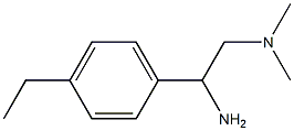 [2-amino-2-(4-ethylphenyl)ethyl]dimethylamine Struktur