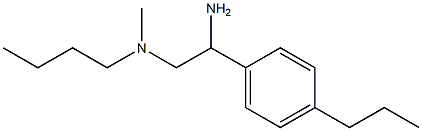 [2-amino-2-(4-propylphenyl)ethyl](butyl)methylamine Struktur