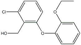 [2-chloro-6-(2-ethoxyphenoxy)phenyl]methanol Struktur