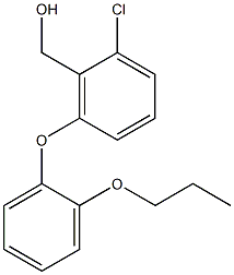 [2-chloro-6-(2-propoxyphenoxy)phenyl]methanol Struktur