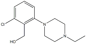 [2-chloro-6-(4-ethylpiperazin-1-yl)phenyl]methanol Struktur