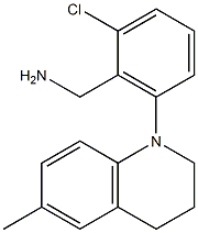 [2-chloro-6-(6-methyl-1,2,3,4-tetrahydroquinolin-1-yl)phenyl]methanamine Struktur