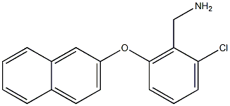 [2-chloro-6-(naphthalen-2-yloxy)phenyl]methanamine Struktur