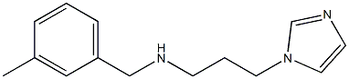 [3-(1H-imidazol-1-yl)propyl][(3-methylphenyl)methyl]amine Struktur