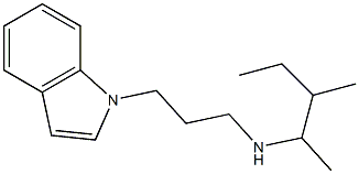 [3-(1H-indol-1-yl)propyl](3-methylpentan-2-yl)amine Struktur