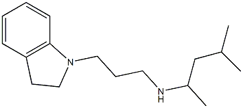 [3-(2,3-dihydro-1H-indol-1-yl)propyl](4-methylpentan-2-yl)amine Struktur