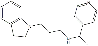 [3-(2,3-dihydro-1H-indol-1-yl)propyl][1-(pyridin-4-yl)ethyl]amine Struktur