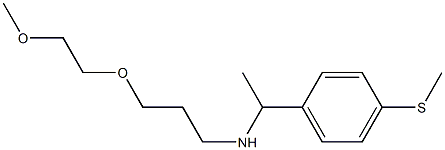 [3-(2-methoxyethoxy)propyl]({1-[4-(methylsulfanyl)phenyl]ethyl})amine Struktur