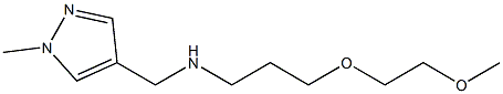 [3-(2-methoxyethoxy)propyl][(1-methyl-1H-pyrazol-4-yl)methyl]amine Struktur