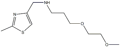 [3-(2-methoxyethoxy)propyl][(2-methyl-1,3-thiazol-4-yl)methyl]amine Struktur