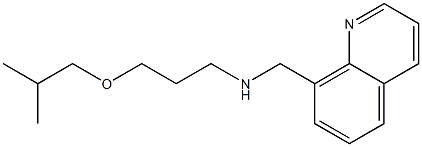 [3-(2-methylpropoxy)propyl](quinolin-8-ylmethyl)amine Struktur