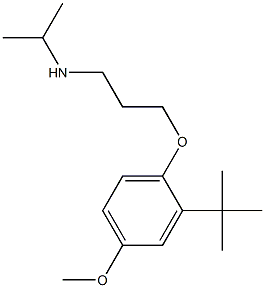 [3-(2-tert-butyl-4-methoxyphenoxy)propyl](propan-2-yl)amine Struktur