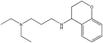 [3-(3,4-dihydro-2H-1-benzopyran-4-ylamino)propyl]diethylamine Struktur