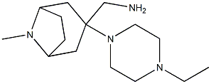 [3-(4-ethylpiperazin-1-yl)-8-methyl-8-azabicyclo[3.2.1]octan-3-yl]methanamine Struktur