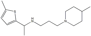 [3-(4-methylpiperidin-1-yl)propyl][1-(5-methylthiophen-2-yl)ethyl]amine Struktur