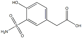 [3-(aminosulfonyl)-4-hydroxyphenyl]acetic acid Struktur