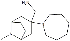 [3-(azepan-1-yl)-8-methyl-8-azabicyclo[3.2.1]octan-3-yl]methanamine Struktur