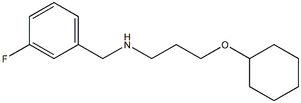 [3-(cyclohexyloxy)propyl][(3-fluorophenyl)methyl]amine Struktur