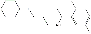 [3-(cyclohexyloxy)propyl][1-(2,5-dimethylphenyl)ethyl]amine Struktur