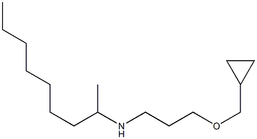 [3-(cyclopropylmethoxy)propyl](nonan-2-yl)amine Struktur