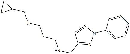 [3-(cyclopropylmethoxy)propyl][(2-phenyl-2H-1,2,3-triazol-4-yl)methyl]amine Struktur