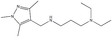 [3-(diethylamino)propyl][(1,3,5-trimethyl-1H-pyrazol-4-yl)methyl]amine Struktur