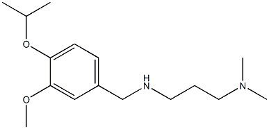 [3-(dimethylamino)propyl]({[3-methoxy-4-(propan-2-yloxy)phenyl]methyl})amine Struktur