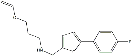 [3-(ethenyloxy)propyl]({[5-(4-fluorophenyl)furan-2-yl]methyl})amine Struktur