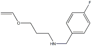 [3-(ethenyloxy)propyl][(4-fluorophenyl)methyl]amine Struktur