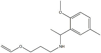 [3-(ethenyloxy)propyl][1-(2-methoxy-5-methylphenyl)ethyl]amine Struktur