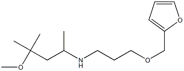 [3-(furan-2-ylmethoxy)propyl](4-methoxy-4-methylpentan-2-yl)amine Struktur