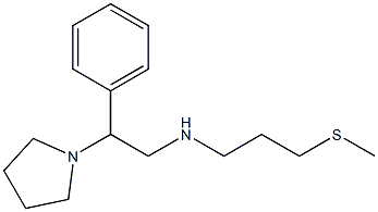 [3-(methylsulfanyl)propyl][2-phenyl-2-(pyrrolidin-1-yl)ethyl]amine Struktur